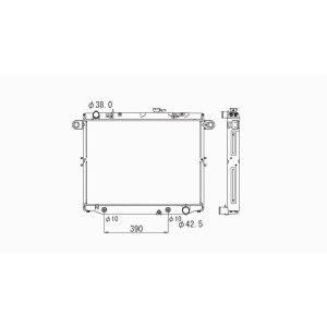 TYC Engine Coolant Radiator for 2002 Lexus LX470 - 2282