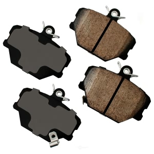 Akebono EURO™ Ultra-Premium Ceramic Front Disc Brake Pads for Smart Fortwo - EUR1252