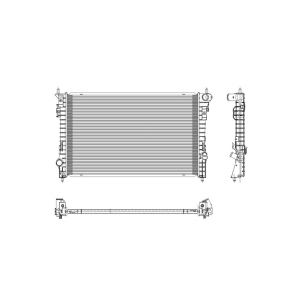 TYC Engine Coolant Radiator for 2008 Lincoln MKX - 2936