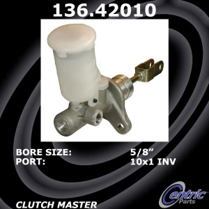 Centric Premium Clutch Master Cylinder for Infiniti I30 - 136.42010