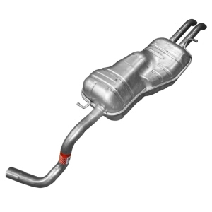 Walker Quiet Flow Steel Rear Irregular Aluminized Exhaust Muffler And Pipe Assembly for 2001 Volkswagen Jetta - 55264