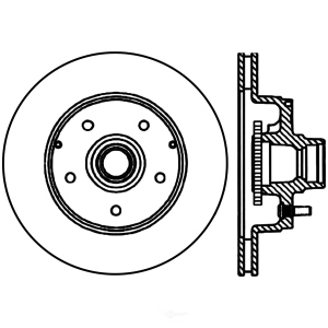 Centric Premium™ Brake Rotor for 1995 Chevrolet Impala - 125.62035
