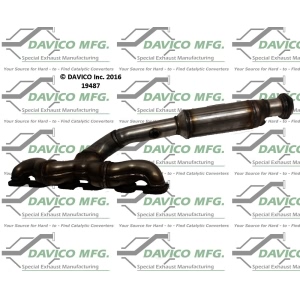 Davico Exhaust Manifold with Integrated Catalytic Converter for 2004 BMW 760i - 19487