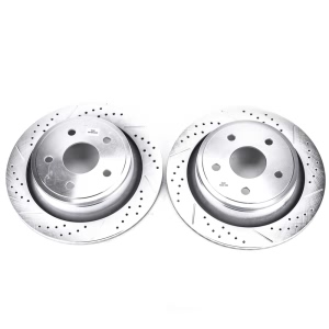 Power Stop PowerStop Evolution Performance Drilled, Slotted& Plated Brake Rotor Pair for 2004 Dodge Durango - AR8752XPR