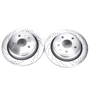 Power Stop PowerStop Evolution Performance Drilled, Slotted& Plated Brake Rotor Pair for 2007 Chrysler Aspen - AR8752XPR