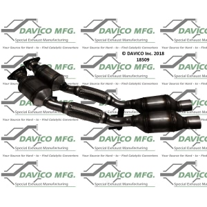 Davico Direct Fit Catalytic Converter and Pipe Assembly for Volkswagen CC - 18509