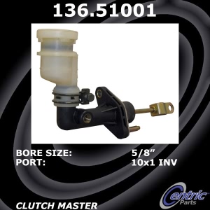 Centric Premium Clutch Master Cylinder for 1999 Hyundai Sonata - 136.51001