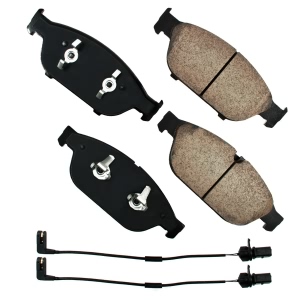 Akebono EURO™ Ultra-Premium Ceramic Front Disc Brake Pads for Audi A6 Quattro - EUR1549