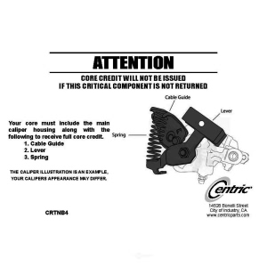 Centric Semi-Loaded Brake Caliper for 1990 Dodge Monaco - 141.63505