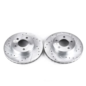 Power Stop PowerStop Evolution Performance Drilled, Slotted& Plated Brake Rotor Pair for 2000 Mercury Mountaineer - AR8554XPR