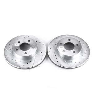 Power Stop PowerStop Evolution Performance Drilled, Slotted& Plated Brake Rotor Pair for 1998 Mercury Mountaineer - AR8554XPR