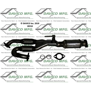 Davico Direct Fit Catalytic Converter and Pipe Assembly for 2004 Nissan Maxima - 18316