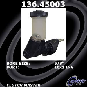 Centric Premium Clutch Master Cylinder for Mazda B2000 - 136.45003