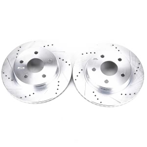 Power Stop PowerStop Evolution Performance Drilled, Slotted& Plated Brake Rotor Pair for 2007 Chrysler Aspen - AR8750XPR