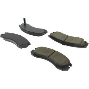 Centric Posi Quiet™ Extended Wear Semi-Metallic Front Disc Brake Pads for 1999 Mitsubishi Diamante - 106.05300