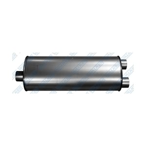 Walker Quiet Flow Stainless Steel Oval Aluminized Exhaust Muffler for 1996 Chevrolet C3500 - 21400