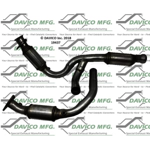 Davico Direct Fit Catalytic Converter and Pipe Assembly for 2013 Cadillac Escalade - 19437