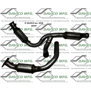 Davico Direct Fit Catalytic Converter and Pipe Assembly for 2013 GMC Yukon - 19437