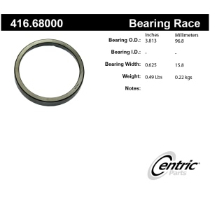 Centric Premium™ Front Inner Wheel Bearing Race - 416.68000