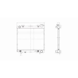 TYC Engine Coolant Radiator for 2008 Dodge Dakota - 2883