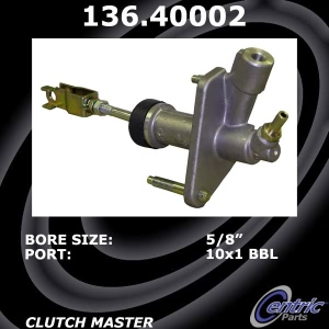 Centric Premium Clutch Master Cylinder for Acura Legend - 136.40002