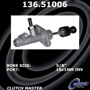 Centric Premium Clutch Master Cylinder for 2005 Hyundai Elantra - 136.51006