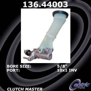 Centric Premium Clutch Master Cylinder for Toyota - 136.44003
