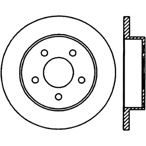 Centric Premium™ Brake Rotor for 1998 Ford Mustang - 125.61042