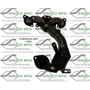 Davico Exhaust Manifold with Integrated Catalytic Converter for 2010 Volvo XC90 - 17474