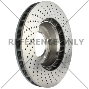 Centric SportStop Drilled 1-Piece Front Driver Side Brake Rotor for Porsche 718 Cayman - 128.37038