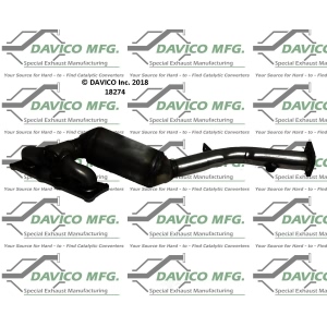 Davico Exhaust Manifold with Integrated Catalytic Converter for 2008 BMW 128i - 18274