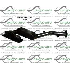 Davico Exhaust Manifold with Integrated Catalytic Converter for 2010 BMW 128i - 18274