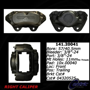 Centric Semi-Loaded Brake Caliper for Jaguar XJ12 - 141.20041