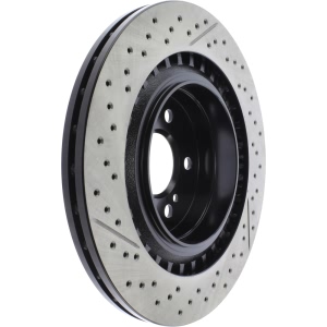 Centric SportStop Drilled and Slotted 1-Piece Rear Brake Rotor for Mercedes-Benz C63 AMG S - 127.35119