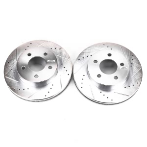 Power Stop PowerStop Evolution Performance Drilled, Slotted& Plated Brake Rotor Pair for Jeep Liberty - AR8749XPR