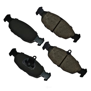 Akebono EURO™ Ultra-Premium Ceramic Rear Disc Brake Pads for 2001 Jaguar Vanden Plas - EUR688A