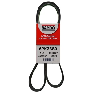BANDO Rib Ace™ V-Ribbed OEM Quality Serpentine Belt for 2014 Cadillac XTS - 6PK2380