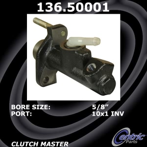 Centric Premium Clutch Master Cylinder for 1995 Kia Sportage - 136.50001