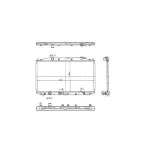 TYC Engine Coolant Radiator for 2008 Honda Accord - 2990