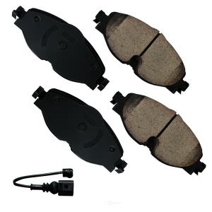 Akebono EURO™ Ultra-Premium Ceramic Front Disc Brake Pads for 2018 Audi A3 Quattro - EUR1760