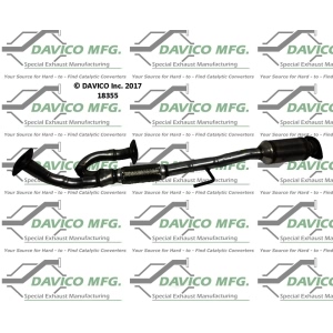 Davico Direct Fit Catalytic Converter and Pipe Assembly for Toyota Camry - 18355