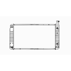 TYC Engine Coolant Radiator for 1997 Chevrolet Express 3500 - 2044