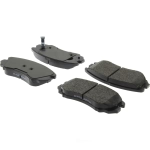 Centric Posi Quiet™ Extended Wear Semi-Metallic Front Disc Brake Pads for Kia Soul - 106.09240