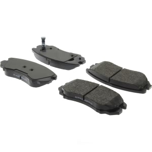 Centric Posi Quiet™ Extended Wear Semi-Metallic Front Disc Brake Pads for 2012 Kia Soul - 106.09240