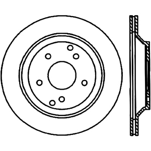 Centric Premium™ Brake Rotor for 1993 Chevrolet Corvette - 125.62041