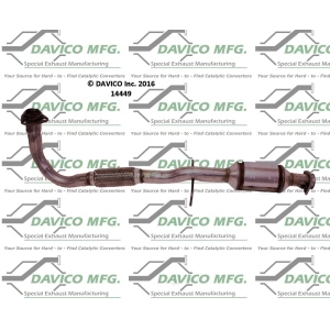 Davico Direct Fit Catalytic Converter and Pipe Assembly for 1998 Saturn SL1 - 14449