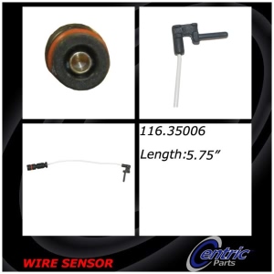 Centric Brake Pad Sensor Wire for 2013 Mercedes-Benz G63 AMG - 116.35006