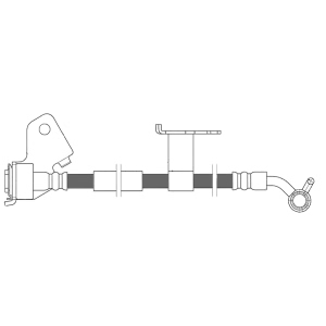 Centric Front Driver Side Brake Hose for 2010 Mercury Milan - 150.61126