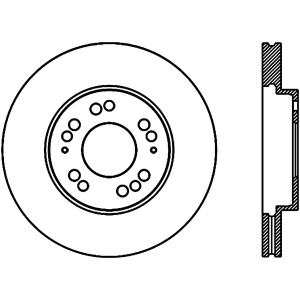 Centric Premium™ Brake Rotor for 1998 Mitsubishi Eclipse - 125.46032