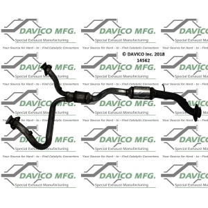 Davico Direct Fit Catalytic Converter and Pipe Assembly for 2003 Chevrolet Blazer - 14562